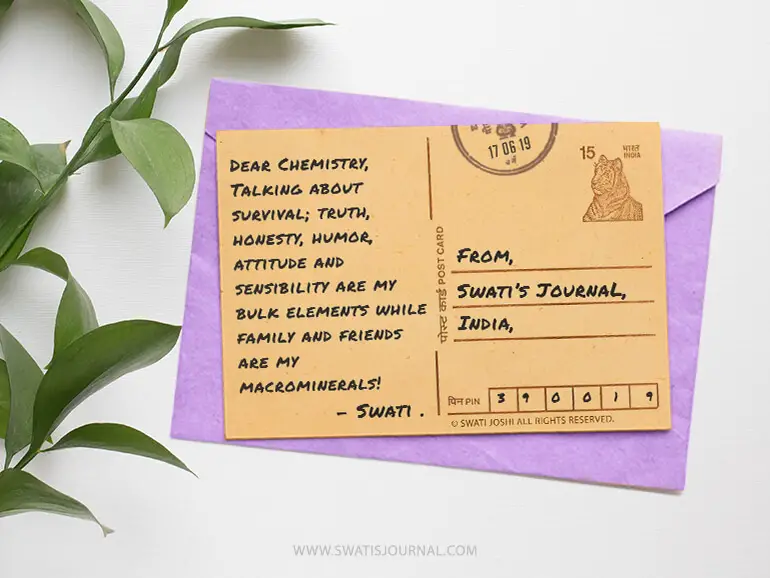 Nerdy quotes on Indian Postcard by Swati Joshi