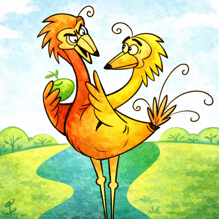 Bird with two heads Kid's strory in Gujarati by Swati Joshi